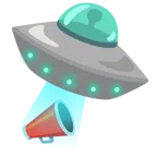 disco volante + megafono