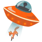 disco volante + volpe