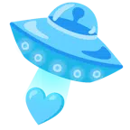 disco volante + cuore azzurro