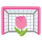 ゴールネット + チューリップ