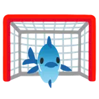 ゴールネット + 魚