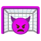 ゴールネット + 怒った悪魔
