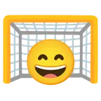ゴールネット + 笑顔