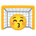 ゴールネット + ちゅっ