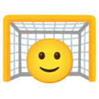 ゴールネット + 微笑む