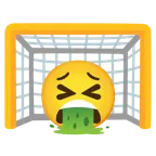 ゴールネット + 嘔吐する顔