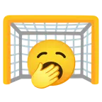 ゴールネット + あくびした顔