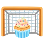 ゴールネット + カップケーキ