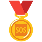 medaglia d’oro + pulsante SOS