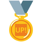 medaglia d’oro + pulsante UP!