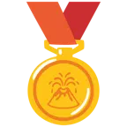 medaglia d’oro + vulcano