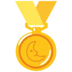 medaglia d’oro + faccina ultimo quarto di luna