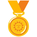 medaglia d’oro + faccina sole