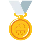 medaglia d’oro + pioggia