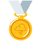 medaglia d’oro + fulmini