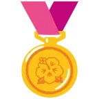 medaglia d’oro + ibisco