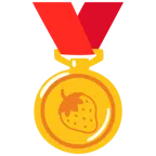 medaglia d’oro + fragola