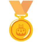 medaglia d’oro + torta di compleanno