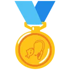 medaglia d’oro + canna da pesca