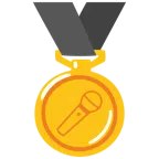 medaglia d’oro + microfono