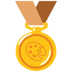 medaglia d’oro + tavolozza