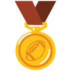 medaglia d’oro + football americano