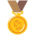 medaglia d’oro + capra