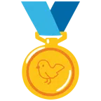 medaglia d’oro + uccello