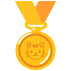 medaglia d’oro + muso di gatto