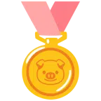 medaglia d’oro + muso di maiale