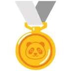 medaglia d’oro + panda