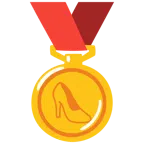 medaglia d’oro + scarpa con il tacco