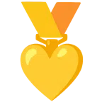 medaglia d’oro + cuore giallo
