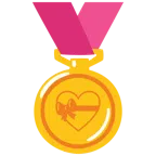 medaglia d’oro + cuore con fiocco