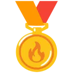 medaglia d’oro + fuoco