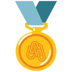 medaglia d’oro + graffette attaccate