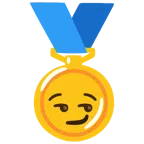 medaglia d’oro + faccina con sorrisetto