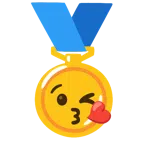 medaglia d’oro + faccina che manda un bacio