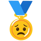 medaglia d’oro + faccina preoccupata