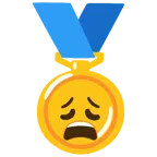 medaglia d’oro + faccina esausta