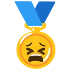 medaglia d’oro + faccina stanca