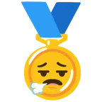 medaglia d’oro + faccina che espira