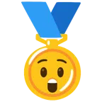 medaglia d’oro + faccina stupita