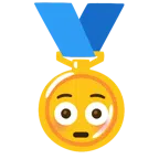 medaglia d’oro + faccina imbarazzata