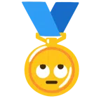 medaglia d’oro + faccina con occhi al cielo