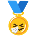 medaglia d’oro + faccina che starnutisce