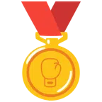 medaglia d’oro + guantone da pugilato