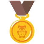 medaglia d’oro + gufo