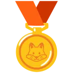 medaglia d’oro + volpe