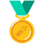 medaglia d’oro + provetta